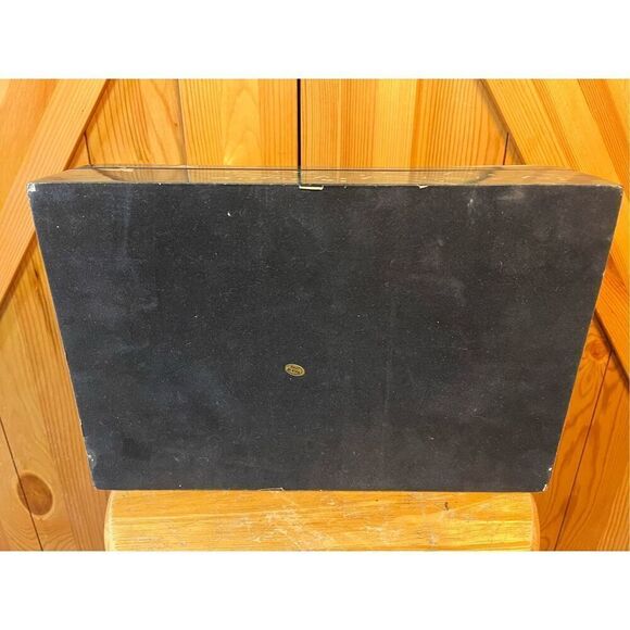 LA BELLE Hand Painted ART DECORATED LACQUER Wood BOX Egyptian Theme - Picture 7 of 8